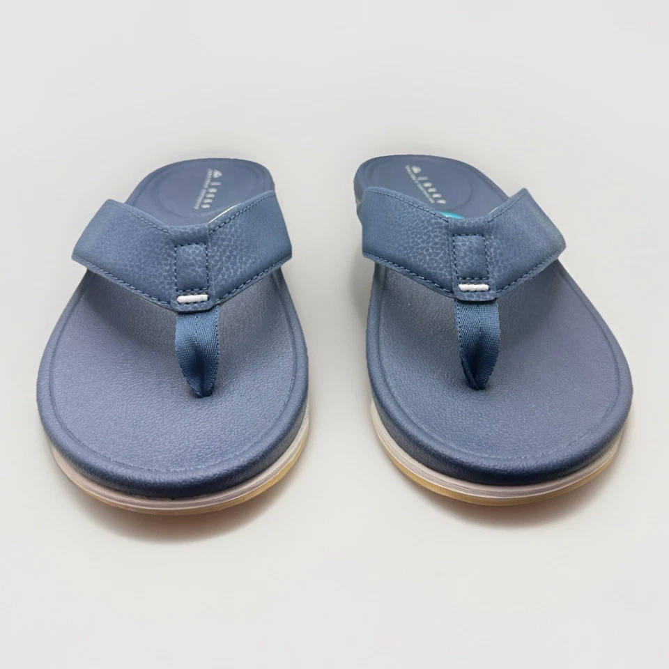 Sandalia chanclas de cojín suave Reef Cushion Norte para hombre color azul marino/blanco talla 9 Foto 2 de 4