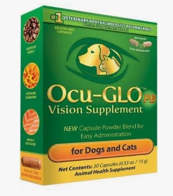  5 BOXES OCU-GLO PB VISION SUPPLEMENT FOR DOGS & CATS 30 CAPSULES