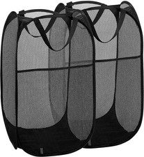 2 Packs Collapsible Pop up Laundry Bag Foldab...