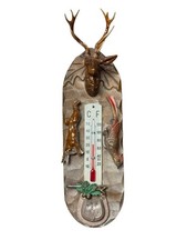 THERMOMETER rustic camp hunting deer Adirondacks Jäger