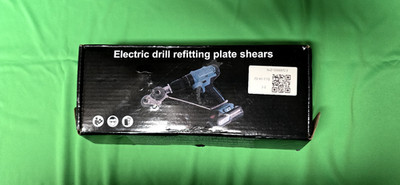 Electric drill refitting plate shears, sheet metal cutter drill Attachment