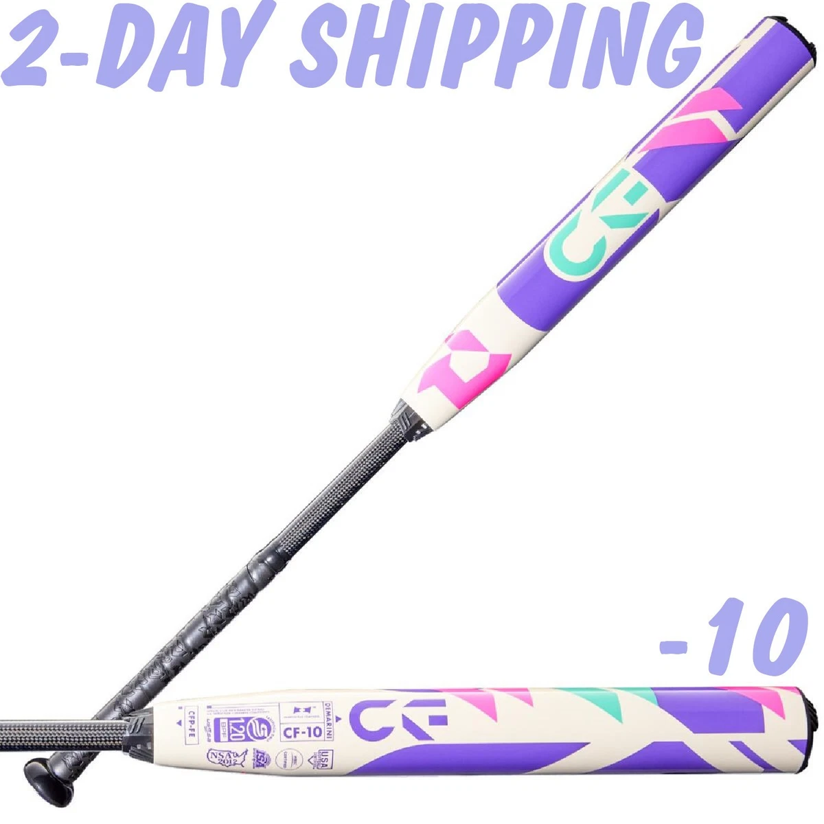 Batte Softball Fastpitch DeMarini Prism 2023 - 30/11, Composite Carbone, NEUVE