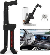 Brake Pedal Lock, Anti Theft Car Device, or Clutch V15, Black