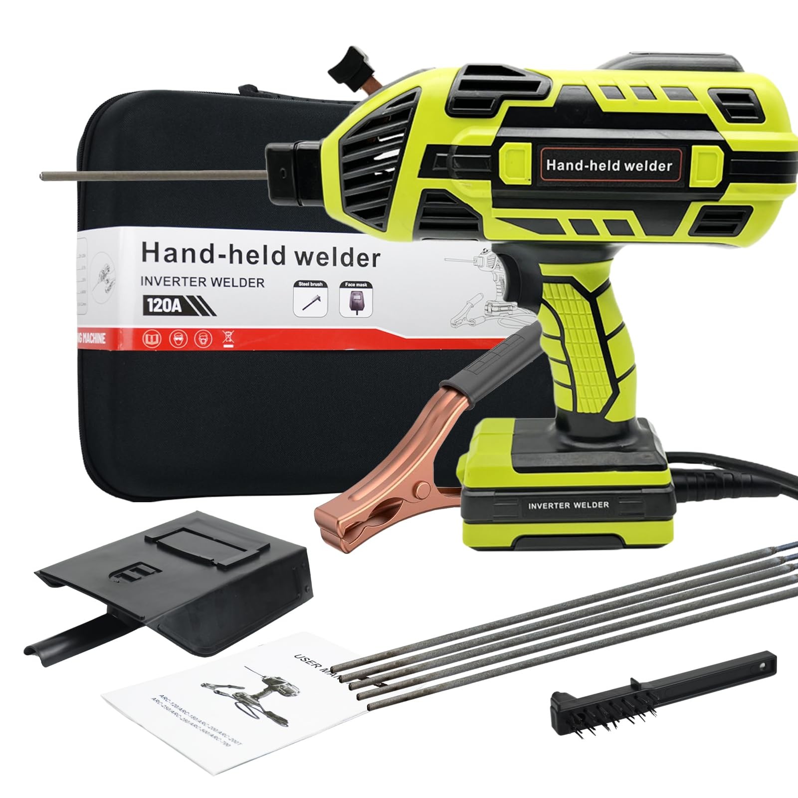 Portable 110V ARC IGBT Inverter Welding Gun Handheld Welder Machine