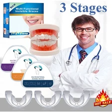 Mouth Guard for Clenching Teeth at Night,Teeth Straightener for Adults,3-Pack
