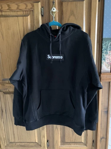Sweat à capuche NEUF Supreme Box Logo FW24 noir taille extra large