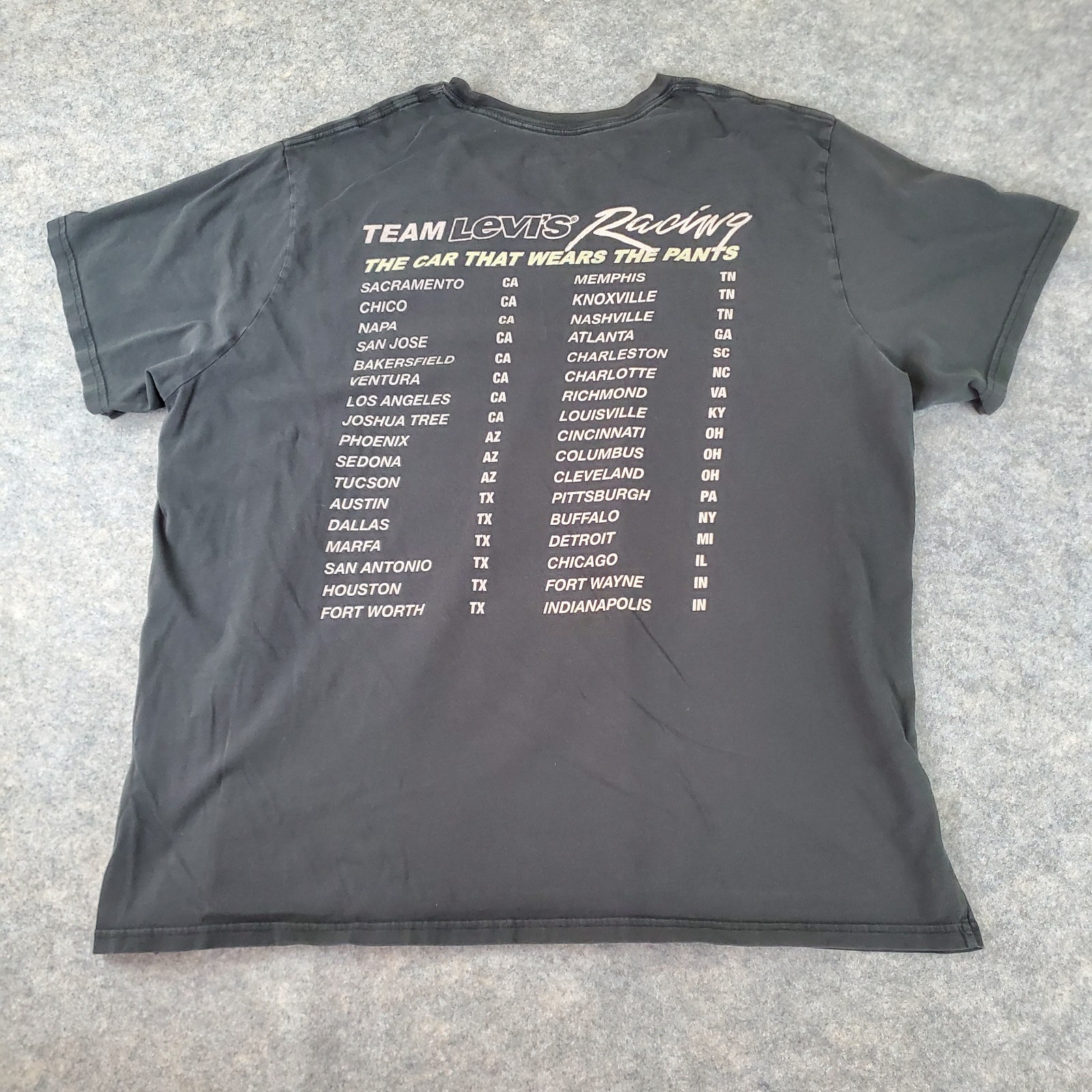 Levi's Shirt Men 2XL Gray Crew Neck Short Sleeve Graphic Stretch Pullover Casual thumbnail 11