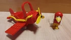 Lego Fabuland - 3625 - Albert Albatros Plane / Sandy Aeroplane - COMPLETE