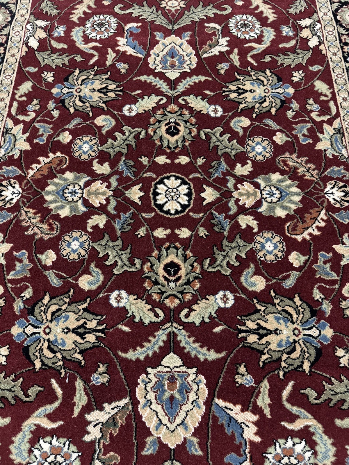 Karastan Palazzo Coll. Verona Red/Black 5'2x7'10 100% Wool area rug ::NEW::