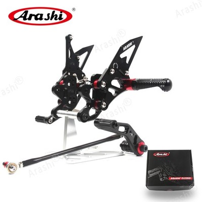 Arashi Adjustable Rearsets Foot Pegs Footrest For Suzuki GSXR 600 750 2024 2025