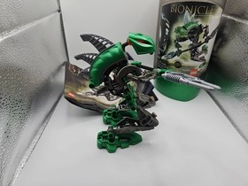 LEGO BIONICLE SET 8589 LERAHK COMPLETE  W/ MANUAL 2004 OPENED VINTAGE LEGO NO CD