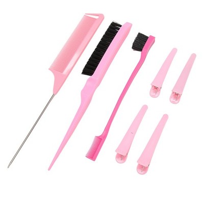 3Pcs Teasing Hair Brush Set Soft Bristle Styling Comb For Men Women Kids BAK
