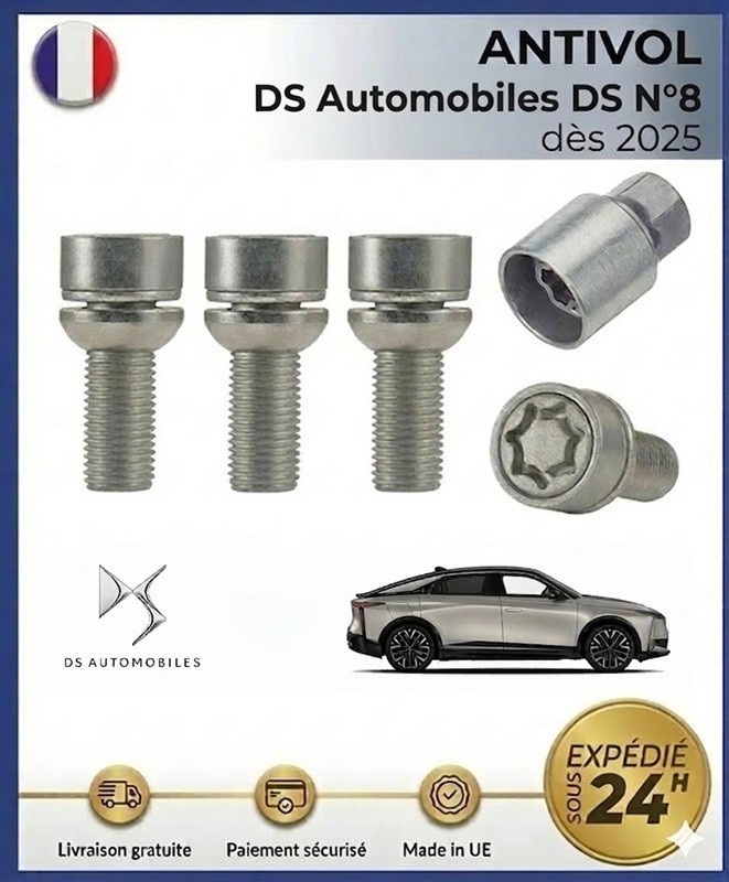 Antivols de roues DS N°8 anti-vol pour protéger les crossover électriques dès 2025
