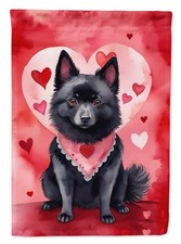 Caroline's Treasures Schipperke My Valentine Garden Flag DAC5433GF