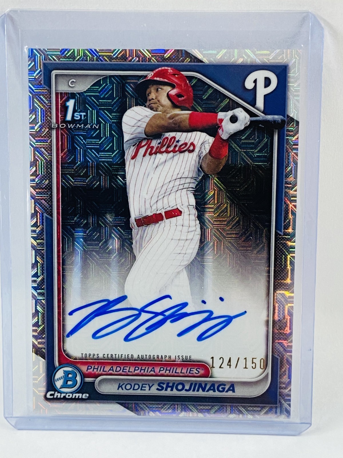 2024 Bowman Chrome Kodey Shojinaga 1st Auto HTA Choice #124/150