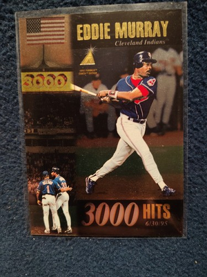 #ad #ad 1995 Pinnacle Zenith #43 Eddie Murray 3000 Hits Cleveland Indians $1.67