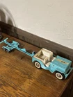 Tonka Blue Jeep with Trailer Pressed Steel & Plastic Toy Car Vehicle
