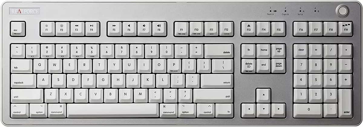 Topre REALFORCE R3 KEYBOARD for Mac / R3HF21 US Layout USB+Bluetooth 5.0