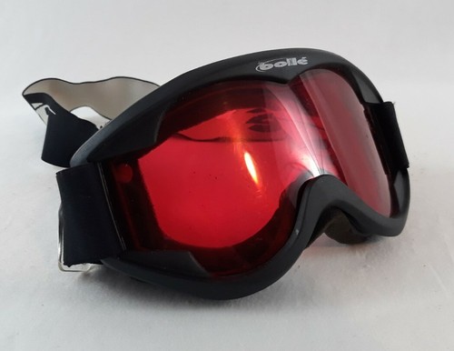Bolle Red Tinted Ski Snowboard Youth Black Flexible Goggles - 第 10/12 張圖片
