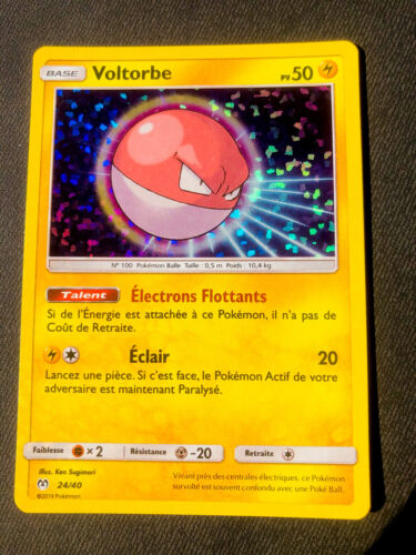 Carte Pokémon Voltorbe 24/40 Holo Promo McDonald’s Mcdo Tbe - Photo 1/2