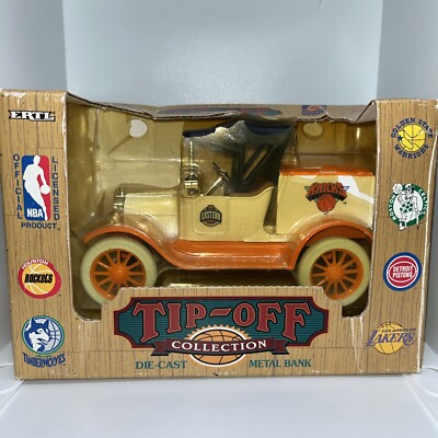 ERTL Tip Off Collection NY Nicks Die Cast Metal Bank New