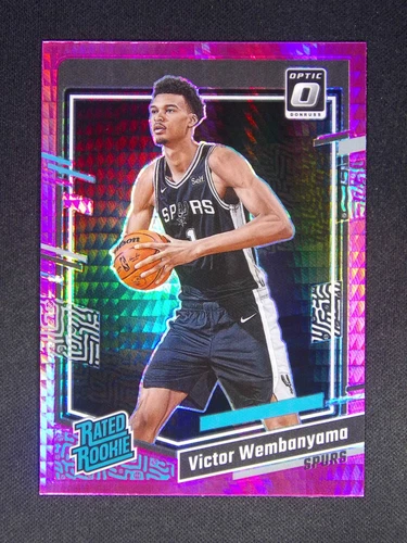 2023-24 Panini Donruss Optic Victor Wembanyama #225 RC Rated Rookie Pink Hyper