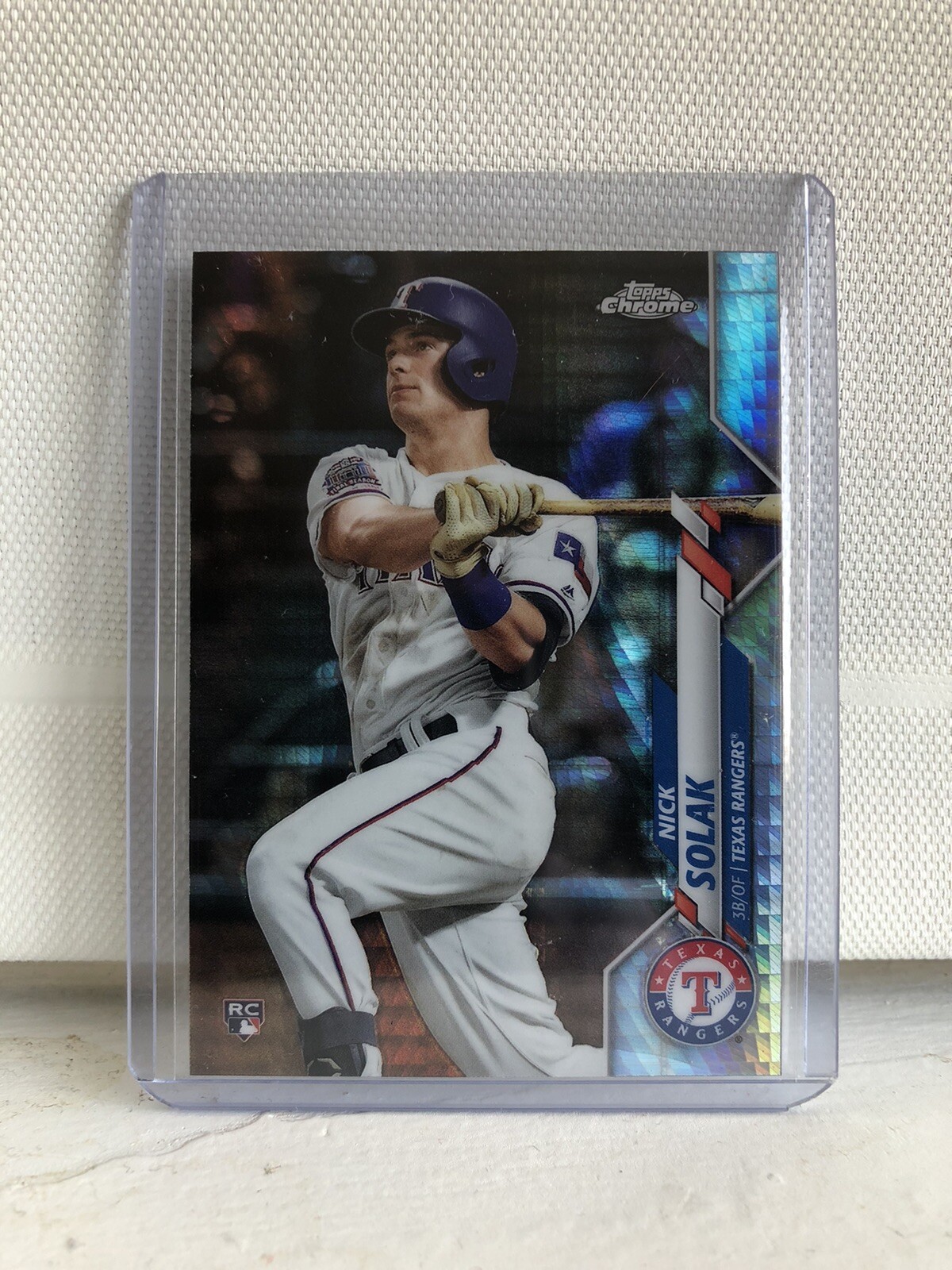 2020 Topps Chrome Baseball Nick Solak Prism Refractor RC Rookie #33 Rangers PWE
