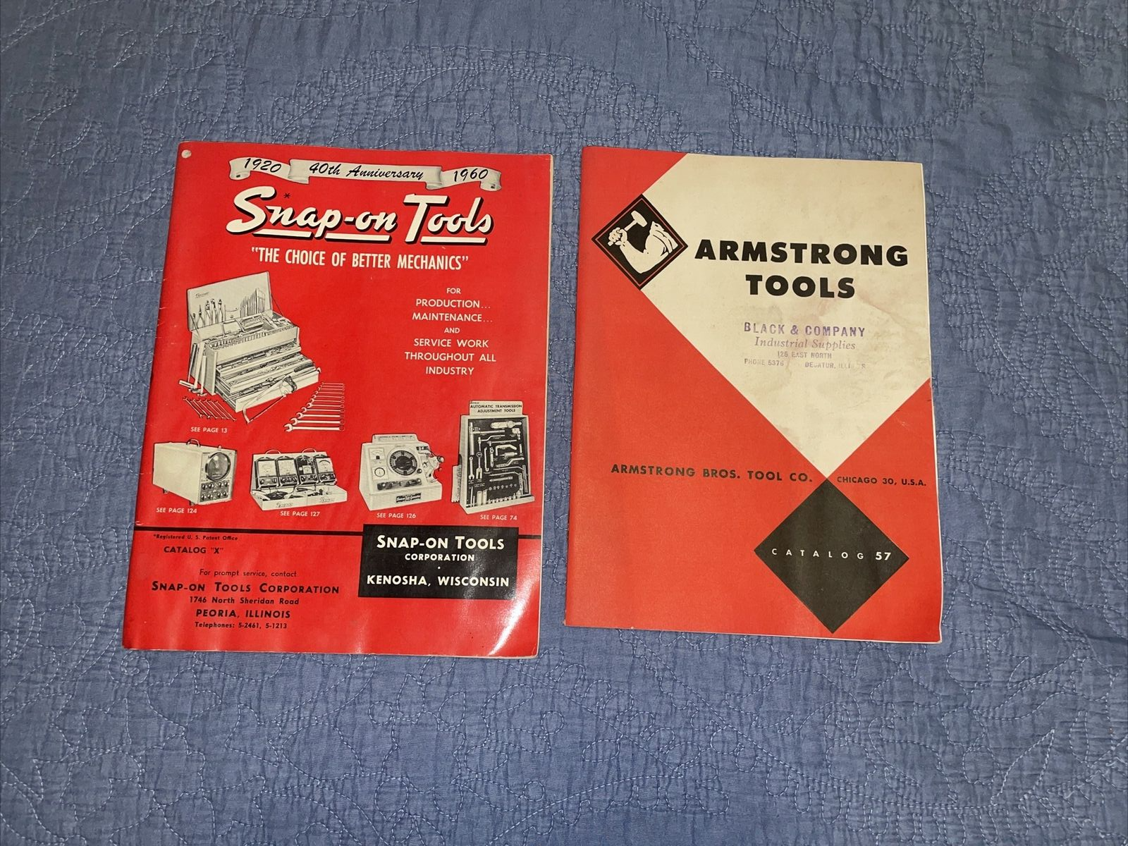 1960 SNAP-ON TOOLS 40TH ANNIVERSARY /1956 Armstrong tools book | eBay