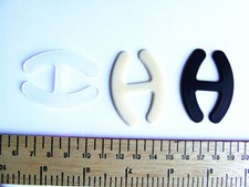 Racer Back Bra Strap Clips Set Holder Cleavage Enhancer Buckle Nude Clear Black