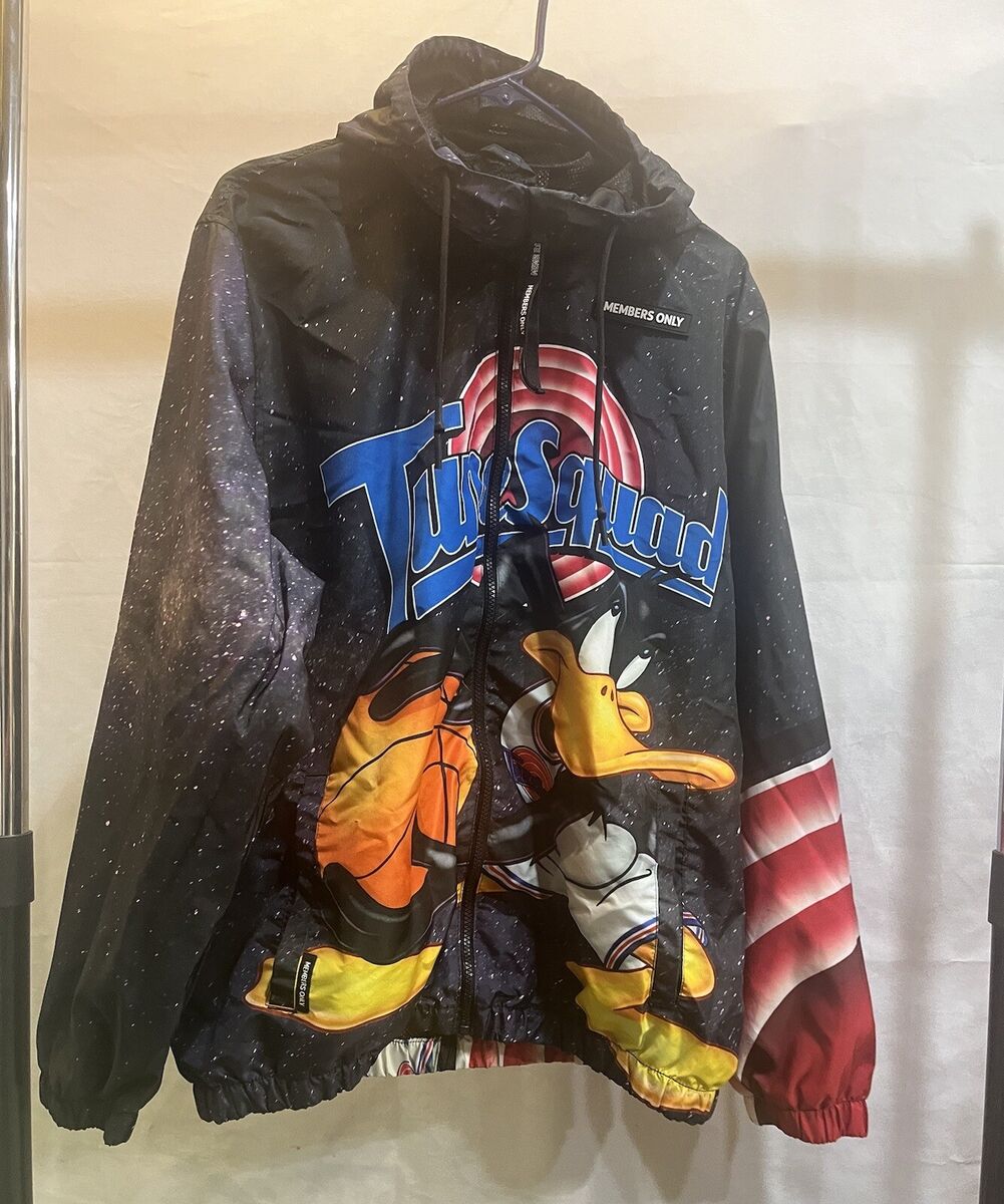 Members Only~Space Jam Looney Tunes Daffy Duck Windbreaker Members Only~Space Jam Looney Tunes Daffy Duck Windbreaker