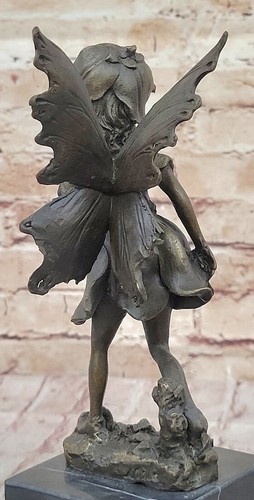Escultura de bronce de calidad de museo hada mítica original Milo Angel venta arte de regalo - Imagen 8 de 10