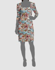 590 Rickie Freeman by Teri Jon Women's Blue Floral Sweetheart Dress Size 10