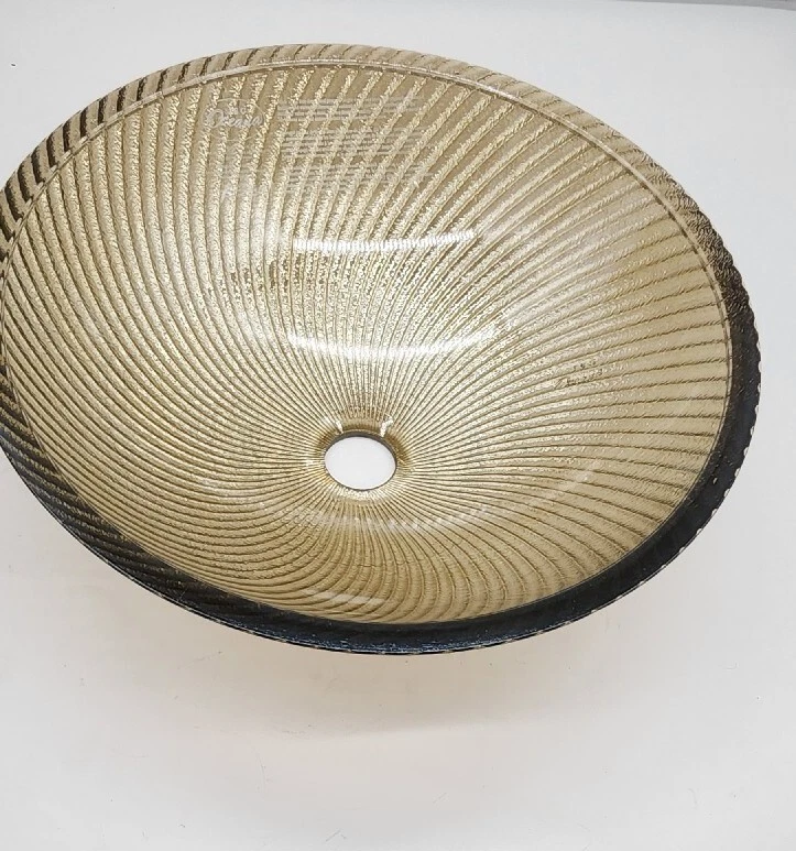 JSG Oceana 16" Vaso de Baño de Vidrio Fregadero Cuenco, Verde Mar 005-202-200 Foto 4 de 4