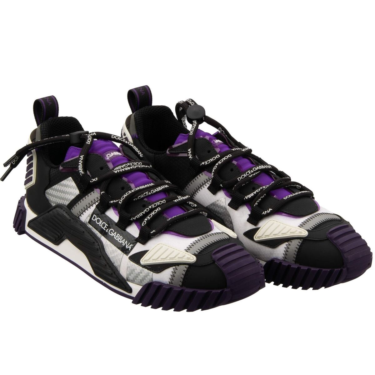 DOLCE & GABBANA DG Logo Low-Top Men Sneaker Shoes NS1 Purple DOLCE & GABBANA DG Logo Low-Top Men Sneaker Shoes NS1 Purple