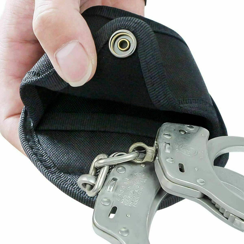 Tactical MOLLE Handcuff Pouch / Holder – 1 Or 2 Pack, Universal Nylon Holster