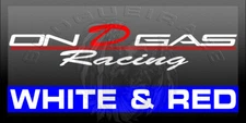 #1201 On D gas Custom made racing decal On D Gas
