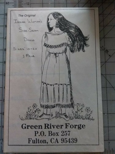 GREEN RIVER FORGE INDIAN SIDE SEAM DRESS PATTERN OUT OF PRNT - 第 1/3 張圖片