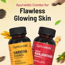 Gynoveda Haridra Khanda & Manjishthadi Tabs. Ayurveda for Flawless, Glowing Skin