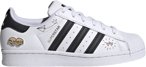 scarpa nuova giovane 5.5 adidas Originals Superstar Jr ragazza illustrazione regole FX5202 - Foto 5 di 5
