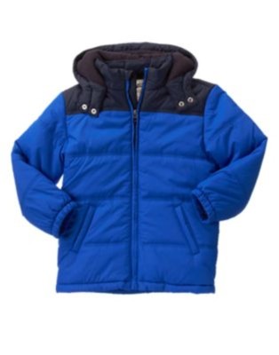 GYMBOREE ALPINE PATROL BROWN HOODED PUFFER JACKET 3 4 5 6 7 8 10 12 NWT