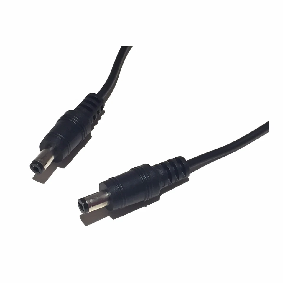(5) Pack 2ft 2.1mm x 5.5mm DC Male to Male Barrel Connector DC Brick Power Cord - Image 3 of 3