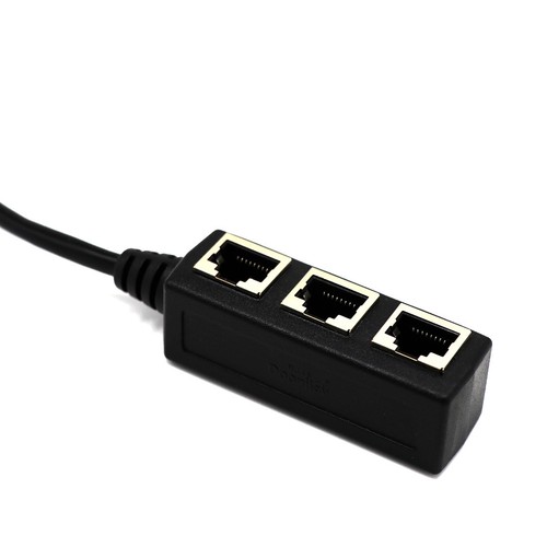 1 To 3 Ethernet LAN Network Cable Splitter 3 Way Extender Adapter Connector - 第 4/6 張圖片