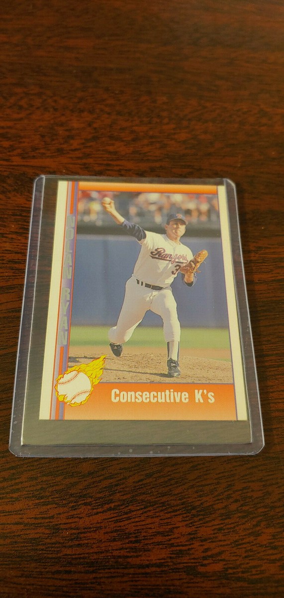 1991 Pacific Baseball Card #191 Nolan Ryan Consecutive K's Texas