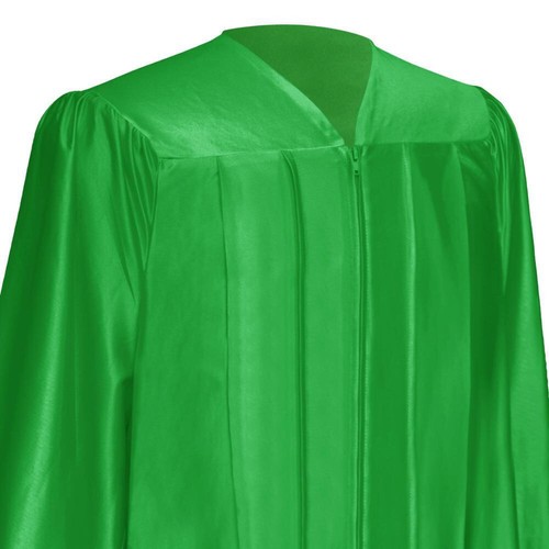 Vestido y gorra de graduación verde brillante Endea Graduation - Imagen 4 de 24
