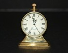 Table top Vintage Brass Clock desk top antique collectible watch decorative item