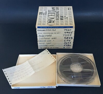 10 REELS OLD TIME RADIO RECORDED FROM TRANSCRIPITONS 45 SUSPENSE GROUCHO MARX
