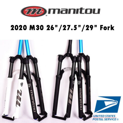 Manitou M30 Markhor 26" 27,5" 29" fourche à suspension pneumatique télécommande manuelle 9 mm QR - Photo 1/3