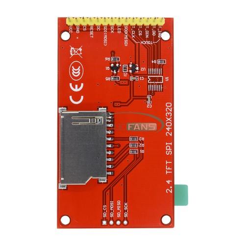 2.4" 240x320 SPI TFT LCD Serial Port Module+ 3.3V PCB Adapter SD ...