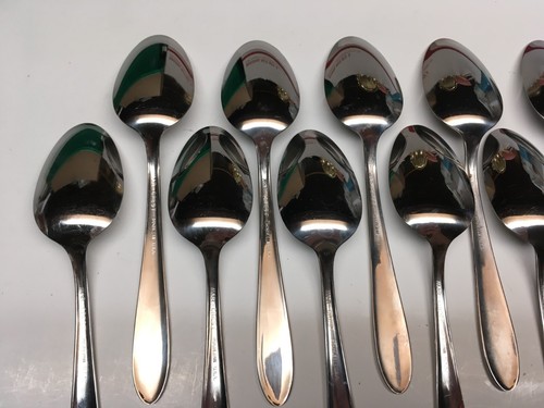 Mar-Crest MCF1 Starburst Stainless USA Soup Spoons or Teaspoons - Choice - Picture 9 of 30