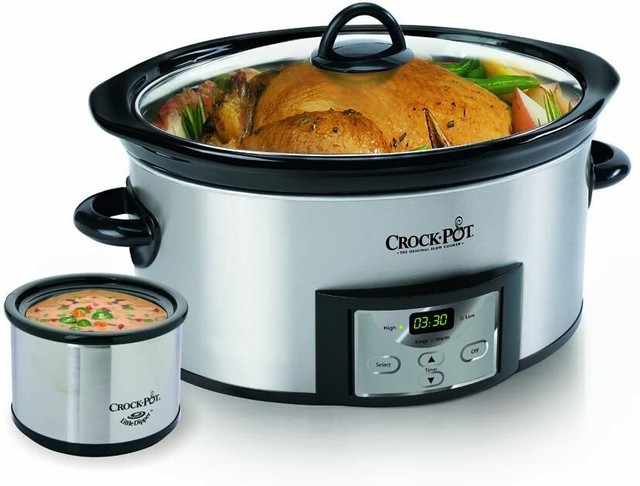 Crock-Pot 6-Qt Programmable Slow Cooker with Dipper ...